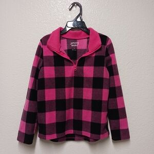 Cute Pink and Black Fleece Pullover Jumping Beans